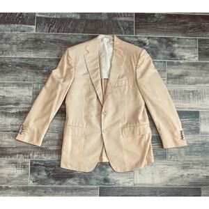 $8,500 NWT Stefano Ricci Yellow Woven Wool Blend Metal Button Jacket Size 40/50R